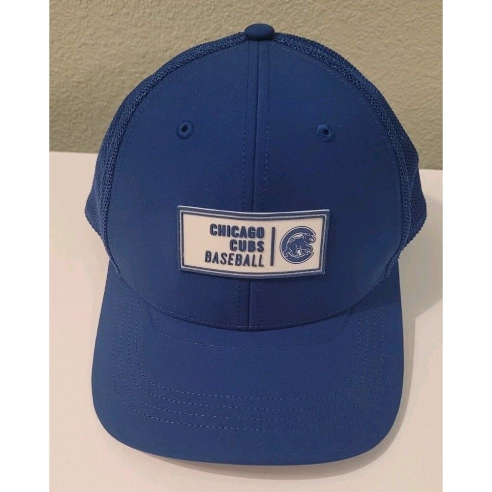 Chicago Cubs Royal Blue 47 Brand Hat Cap Baseball MLB Plastic Patch Rare Aero